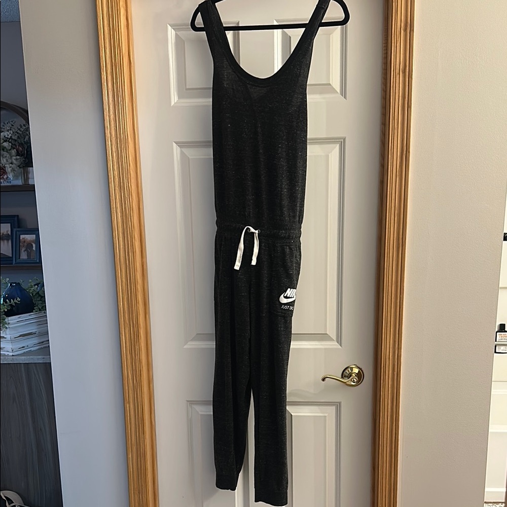 Nike Charcoal Jumpsuit with White Accents